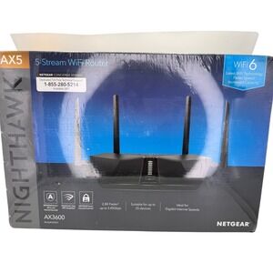 Netgear Nighthawk AX5 AX3600 WiFi 6 Router 5-Stream RAX41 Dual Band Gigabit